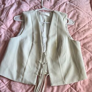 Missguided Cream Sleeveless Tunic Top